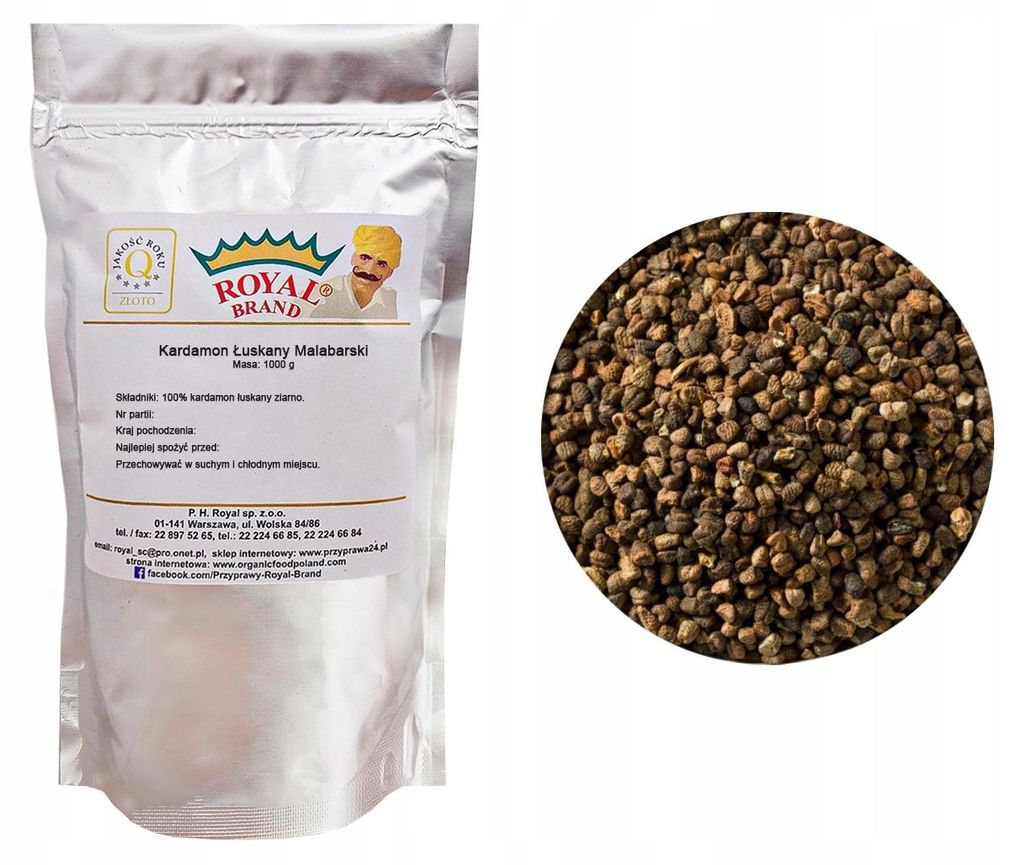 Cardamomo di Malabar, semi sgusciati, 1 kg Immagine del prodotto 