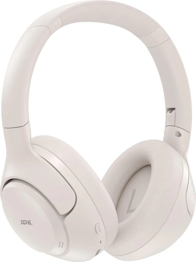 Casque Audio Sans Fil AlzaPower Mesa ANC Blanc avec Micro Intégré Haute Qualité
