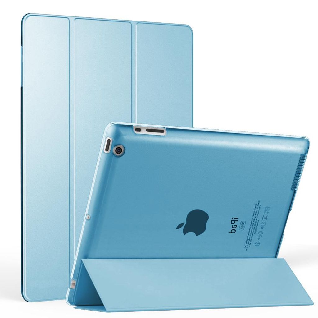 Hülle für iPad 2 / 3 / 4 - Ultraleichte, schlanke Smart-Shell-Ständerhülle mit durchscheinender, mattierter Rückseite (mit automatischer Weck-...
