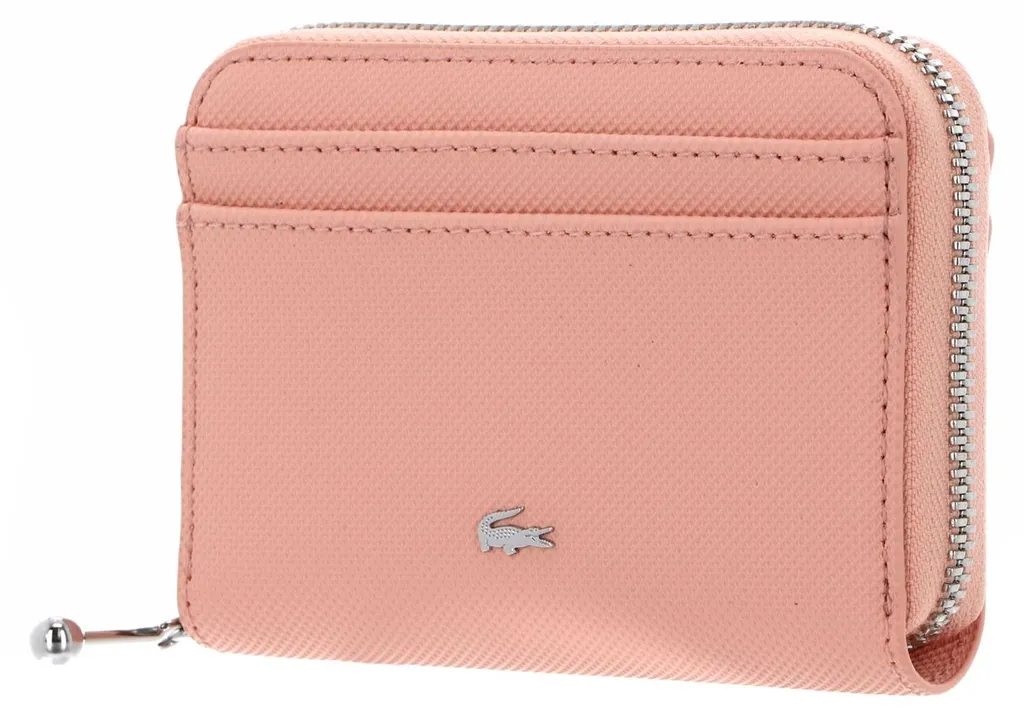 Porte-monnaie femme Lacoste Daily City saumon Miami pour sac à main chic