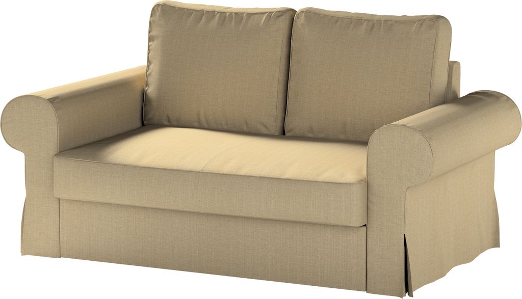 Dekoria Bezug für Backabro 2-Sitzer Sofa ausklappbar, dunkelbeige, Bezug für Backabro 2-Sitzer Sofa