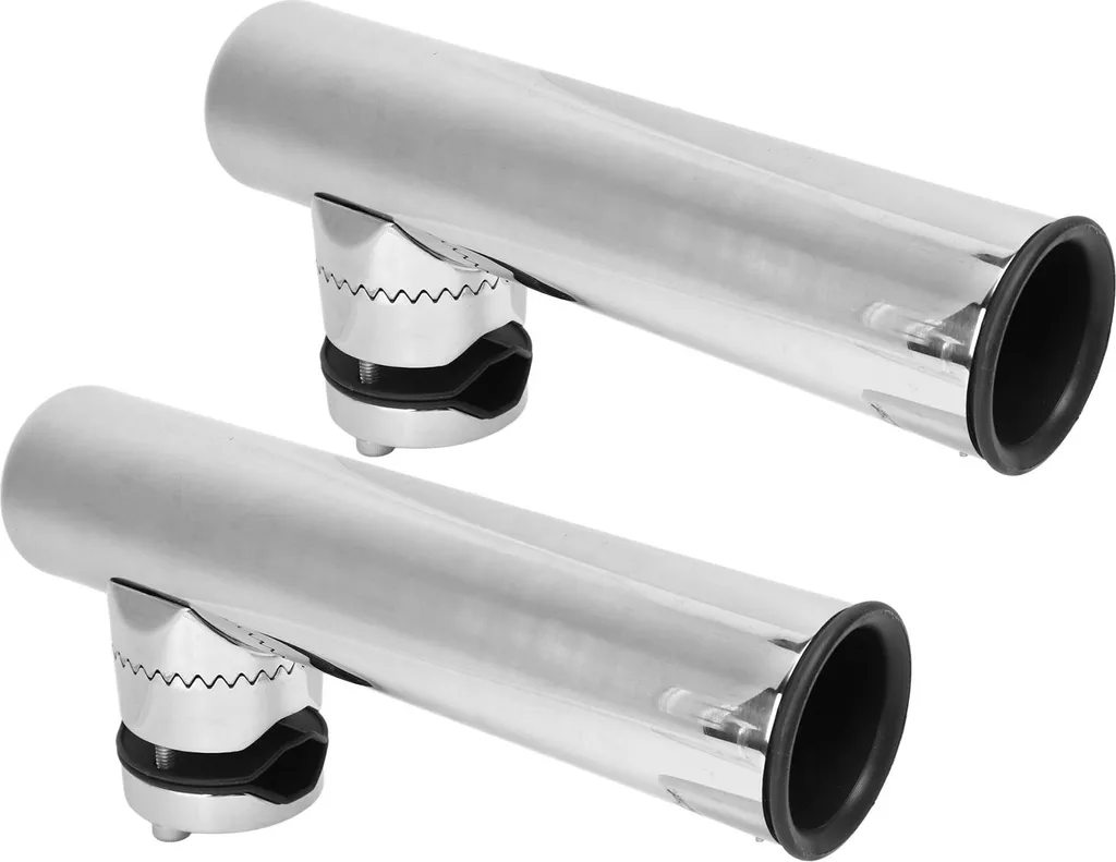 Support De Canne à Pêche Vertical 4 Tubes, Inoxydable, Montage Mural Ou Bateau, Angles Réglables