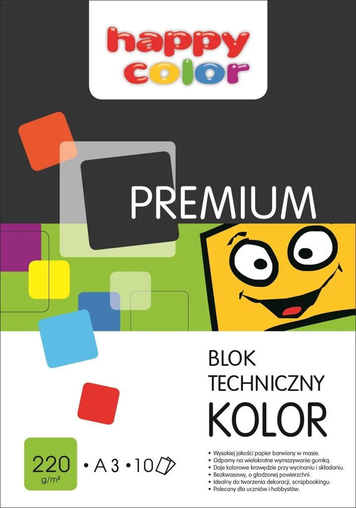 Album Disegno Tecnico A3 220g Professionale - Set 10 Colori Vivaci