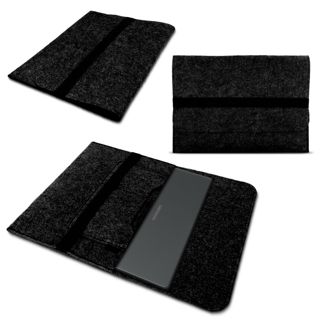 Filz Tasche für Medion Akoya E4251 Laptop Hülle Sleeve Schutzhülle Schutz CoverFarben:Dunkel Grau