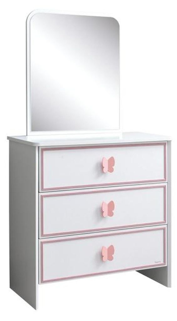 Kommode in Schlafzimmer Modern Elegante Kommode Holz Weiß Möbel