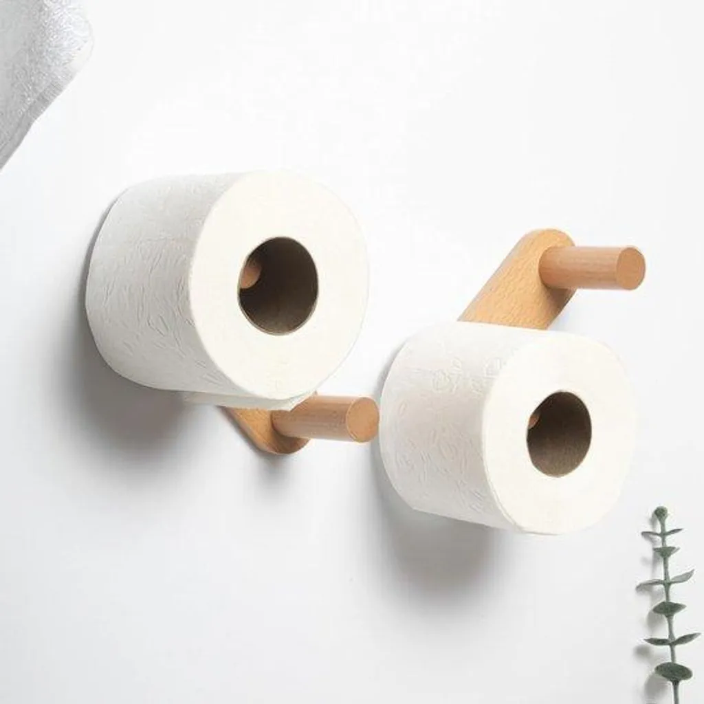 Lot de 2 Porte-rouleau de Papier Toilette sans Perçage en Acier Inoxydable