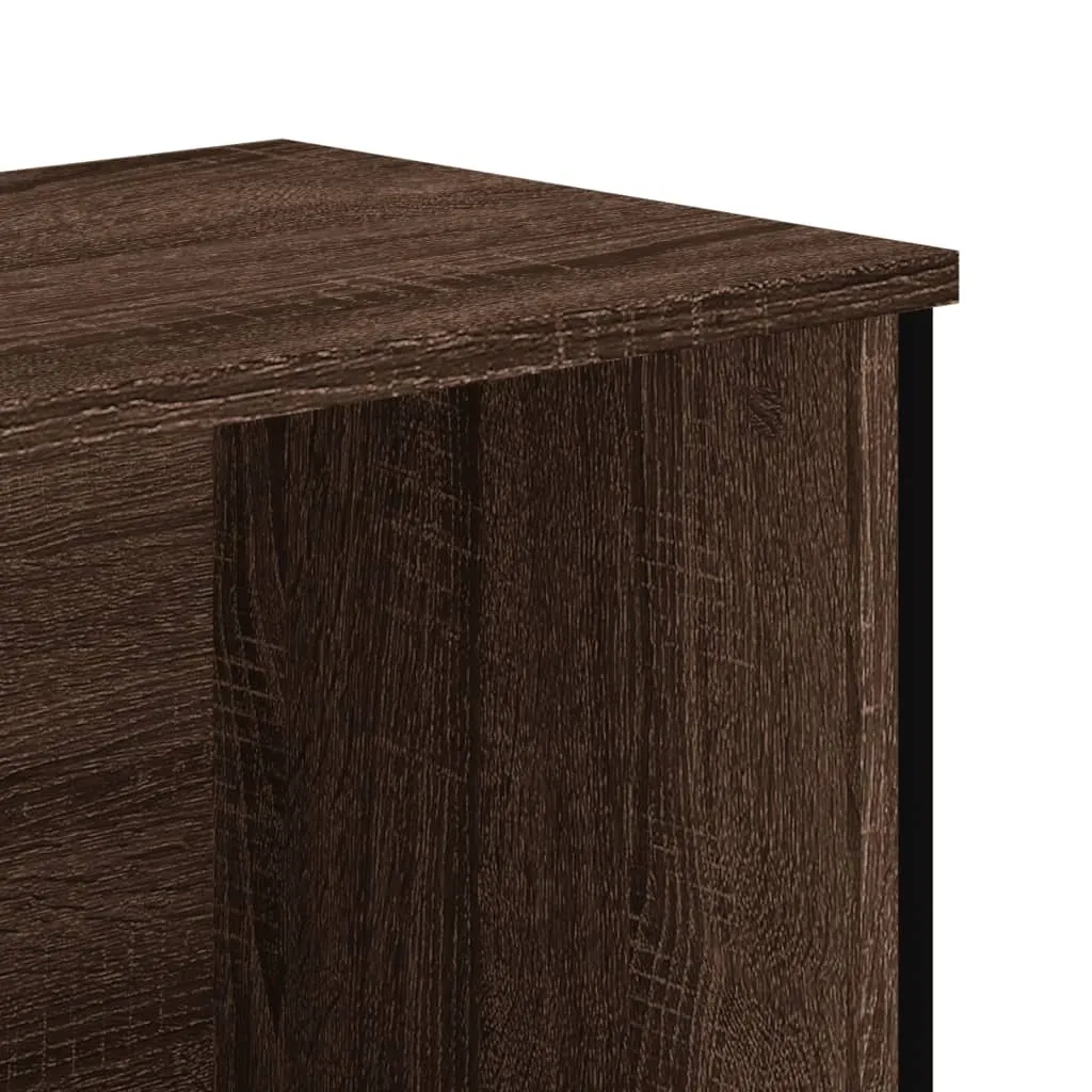 vidaXL Libreria Marrone Effetto Rovere 80x31x106 cm | Arredo Casa Robusto - 7