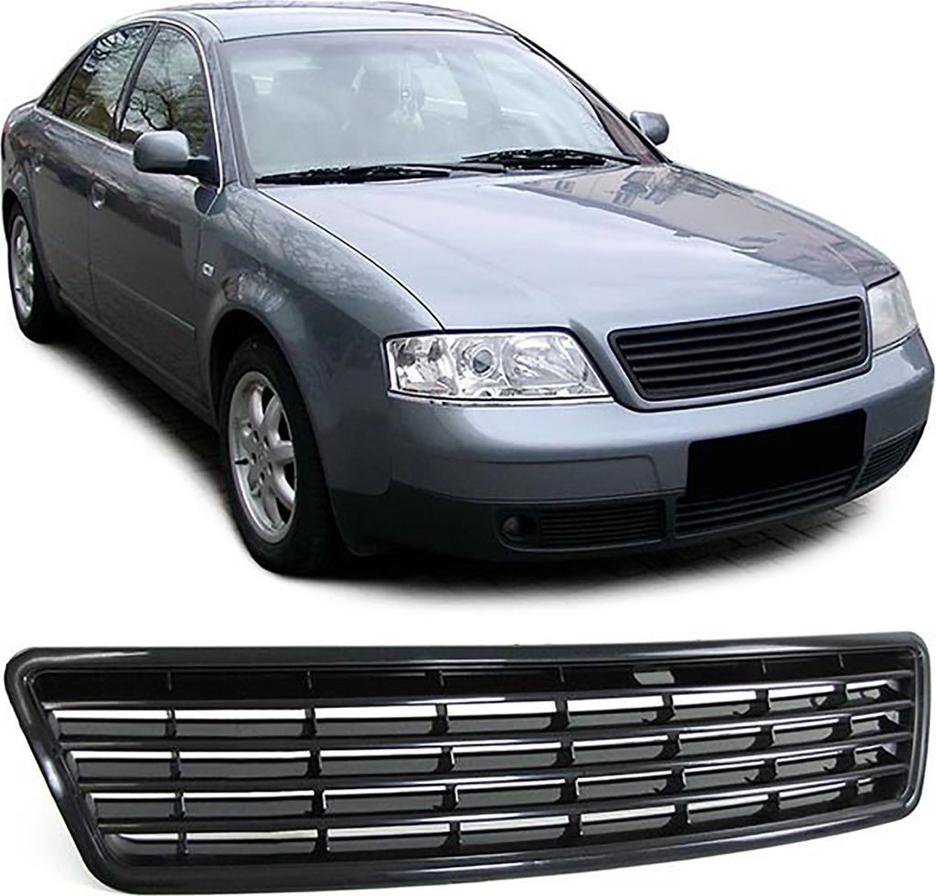 Kühlergrill Sportgrill Grill Schwarz für Audi A6 4B C5 ab 1997-2001