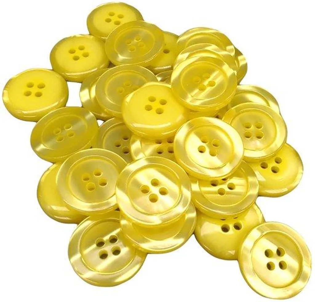 50 Lamelles doubles en résine synthétique jaune 20 mm fabriquées en Espagne