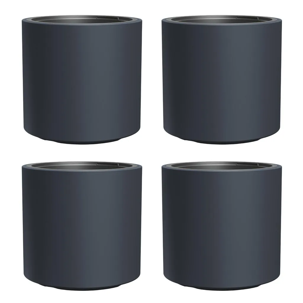 Jardinière haute HEOS anthracite 31L résistante au gel - Pack de 4