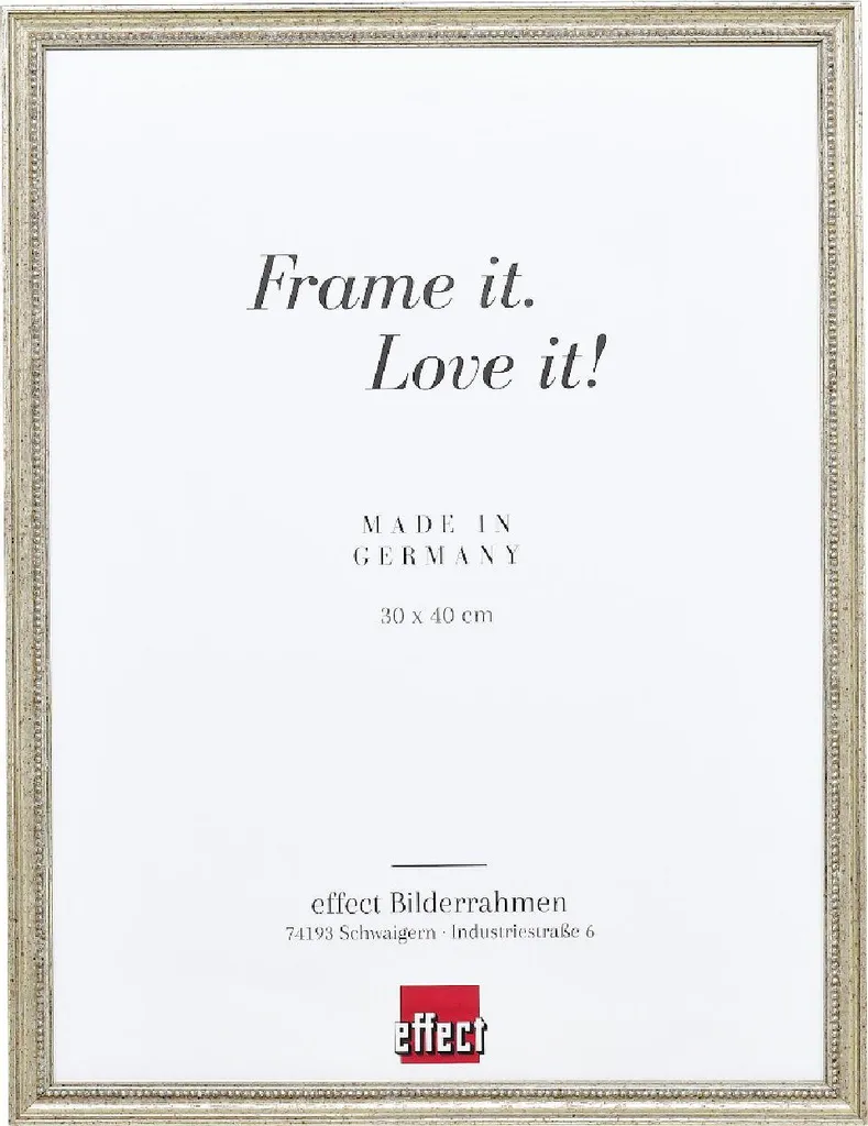 Cornice per foto in legno Profilo 66 Antico Argento 35x50 cm