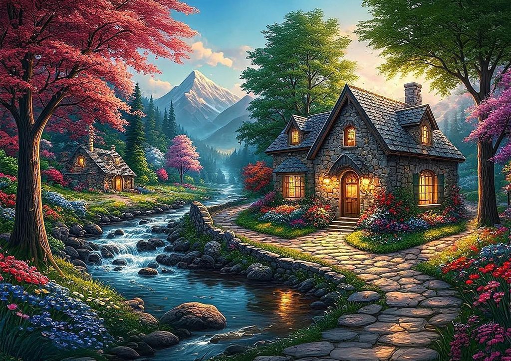 Art puzzle - Puzzle Paradise Valley - 1000 dielov
