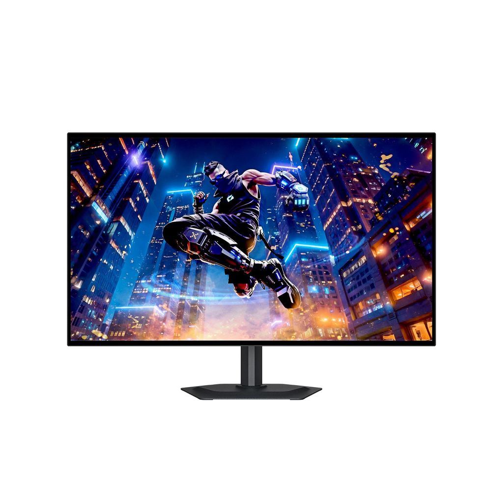 Gigabyte MO27Q28G OLED Gaming Monitor Flat, 67,3 cm (27"), 2.560 x 1.440 QHD, 0,03 ms, neig/schwenk/höhenvers.,Pivot, HDMI, DP, USB, Speaker