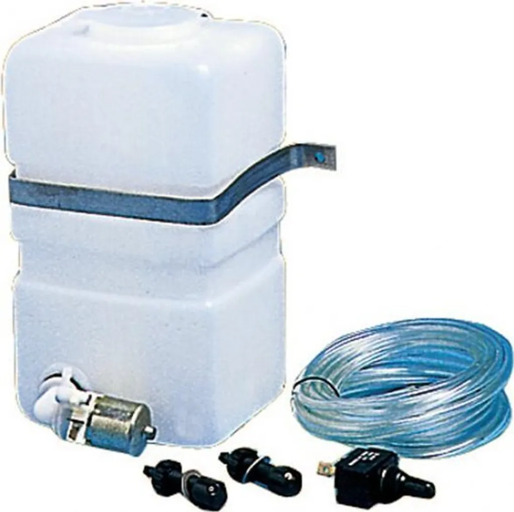 Kit pompe lave-glace 12V avec réservoir compact et buses de jet - 1 pce