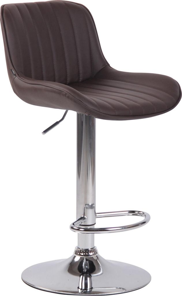 Tabouret de bar CLP Lentini en similicuir, pivotant et Image du produit 