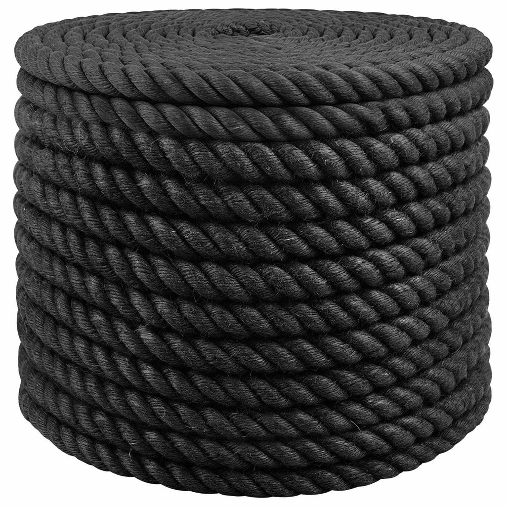 Juteseil 16 Schwarz 100% Tossa Jute