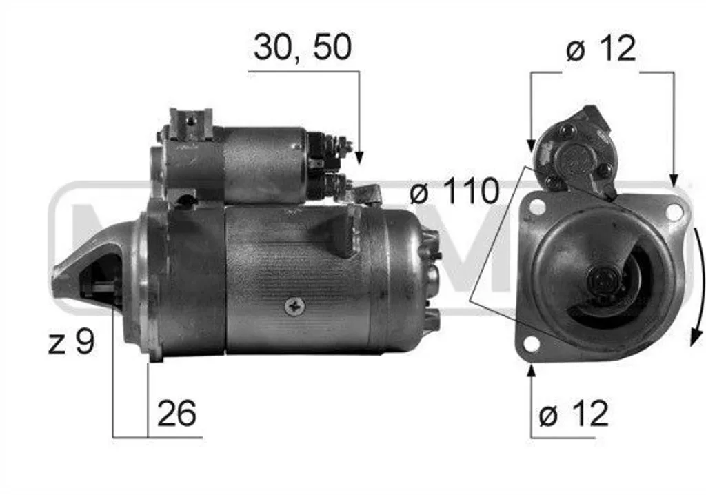Démarreur ERA 220282A pour Ducato - Remplacement OE 4412894 Fiable