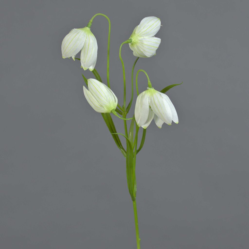 artplants.de Kunstblume Schachbrettblume SANEM, weiß, 45cm, Ø3cm - Künstliche Blume