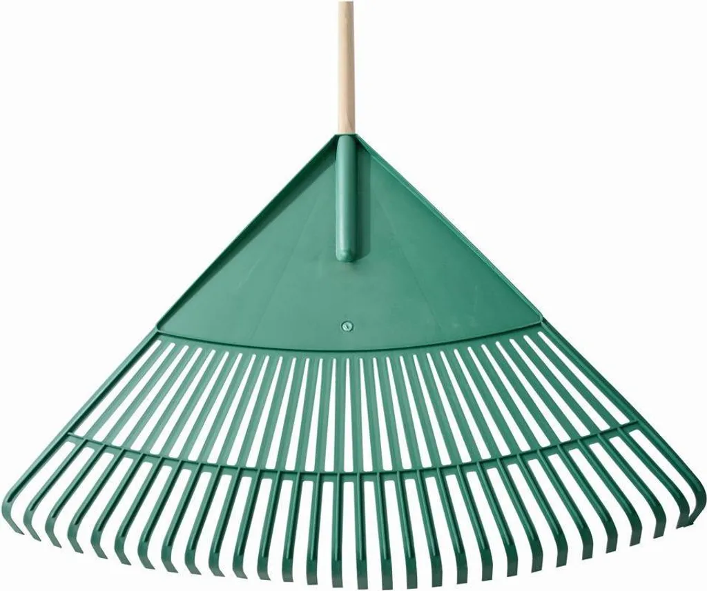 Grand râteau à gazon SIENA GARDEN 76 cm en polymère pour feuilles mortes
