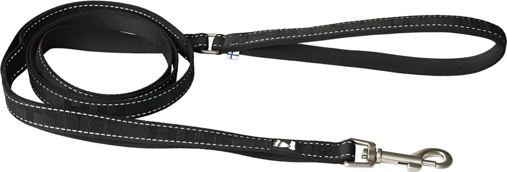 Laisse pour chien Hurtta Casual ECO - Sangle de promenade 180cm noire