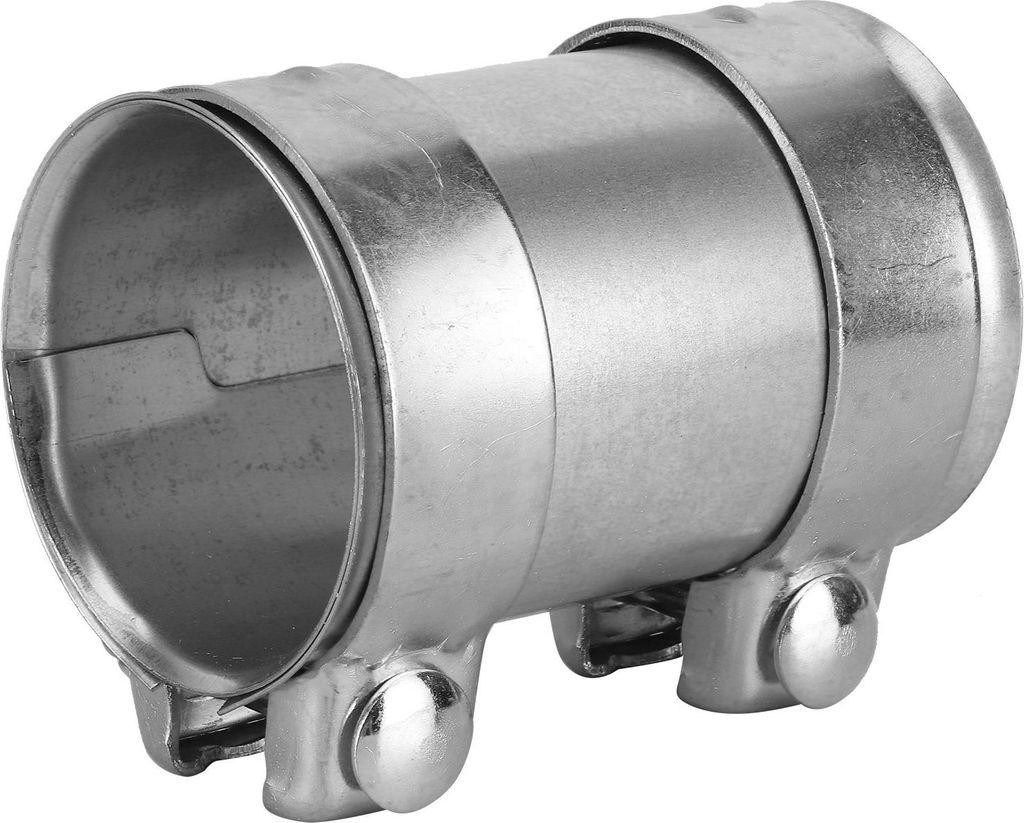 3in 76 mm Abgasrohranschluss Doppelklemme Tischler verzinkte Stahlhülse Universal Rohr Reparaturteile