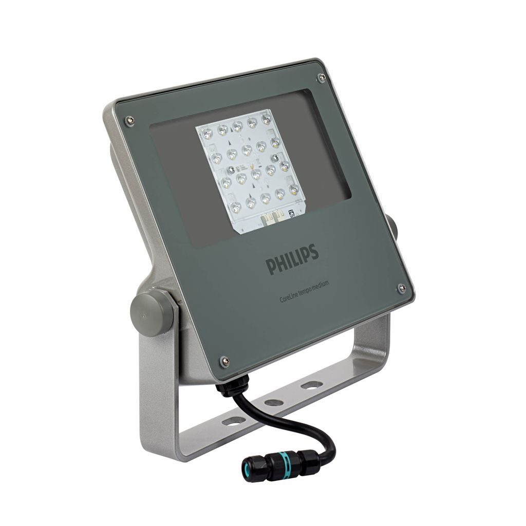 Philips LED-Scheinwerfer Coreline BVP125 Grau 66W 8200lm 9-41x102D - 740 Kaltweiß | IP66 - Asymmetrisch