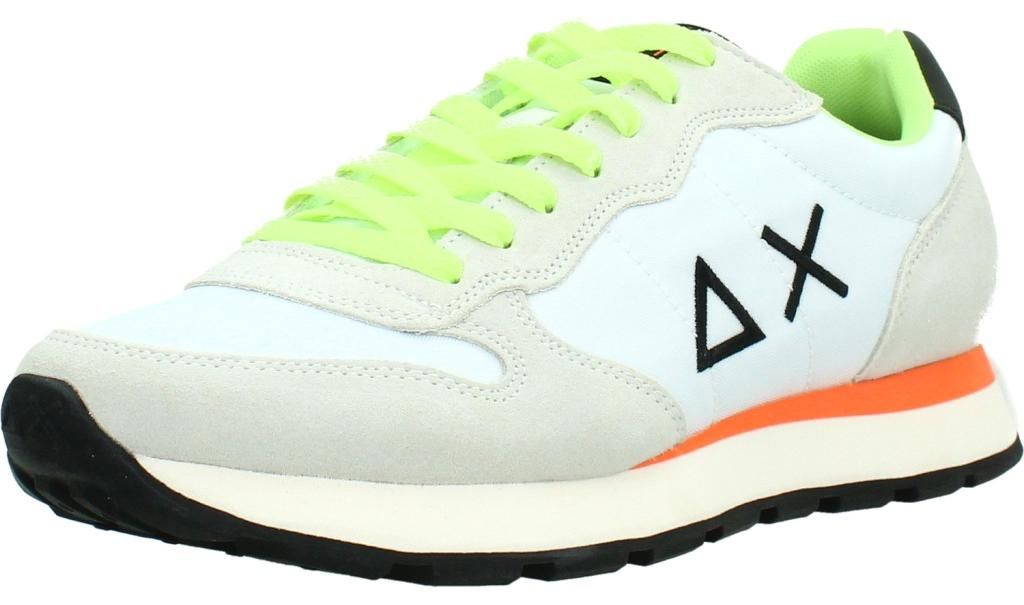 SUN68 Tom Fluo - Herren Sneakers Schuhe Weiß Z36102-01 , EU Produktbild 