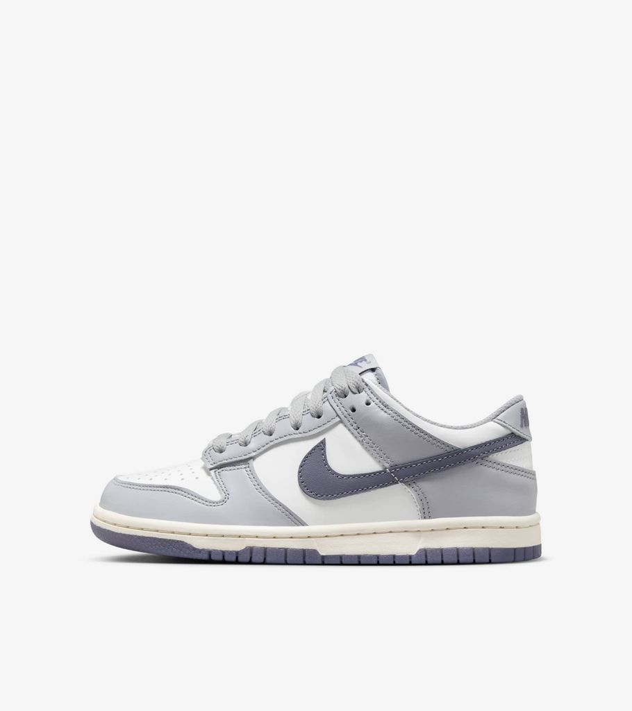 Nike Dunk Low GS Grau „Platinum Tint Light Carbon“, Größe: 39