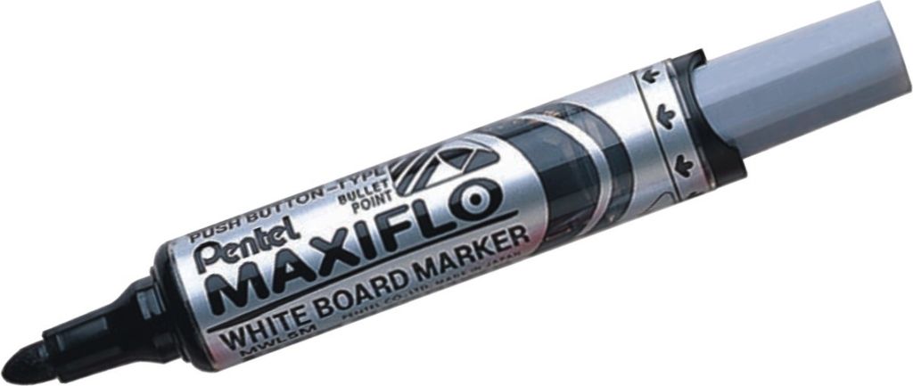 Pentel - Filztip Stift Pentel MWL5M Whiteboard 3mm schwarz | 12 Stücke