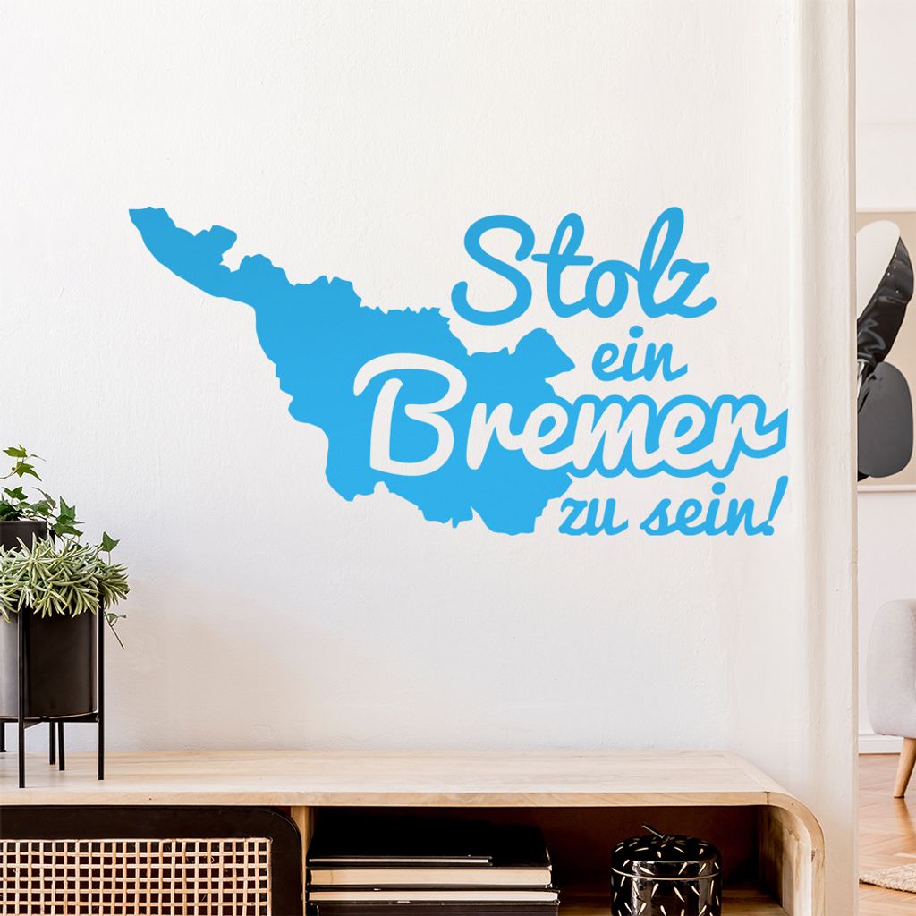 Bremen Bremer Stolz Wandtattoo Wandaufkleber Wall Sticker - Dekoration, Küche, Wohnzimmer, Schlafzimmer, Badezimmer