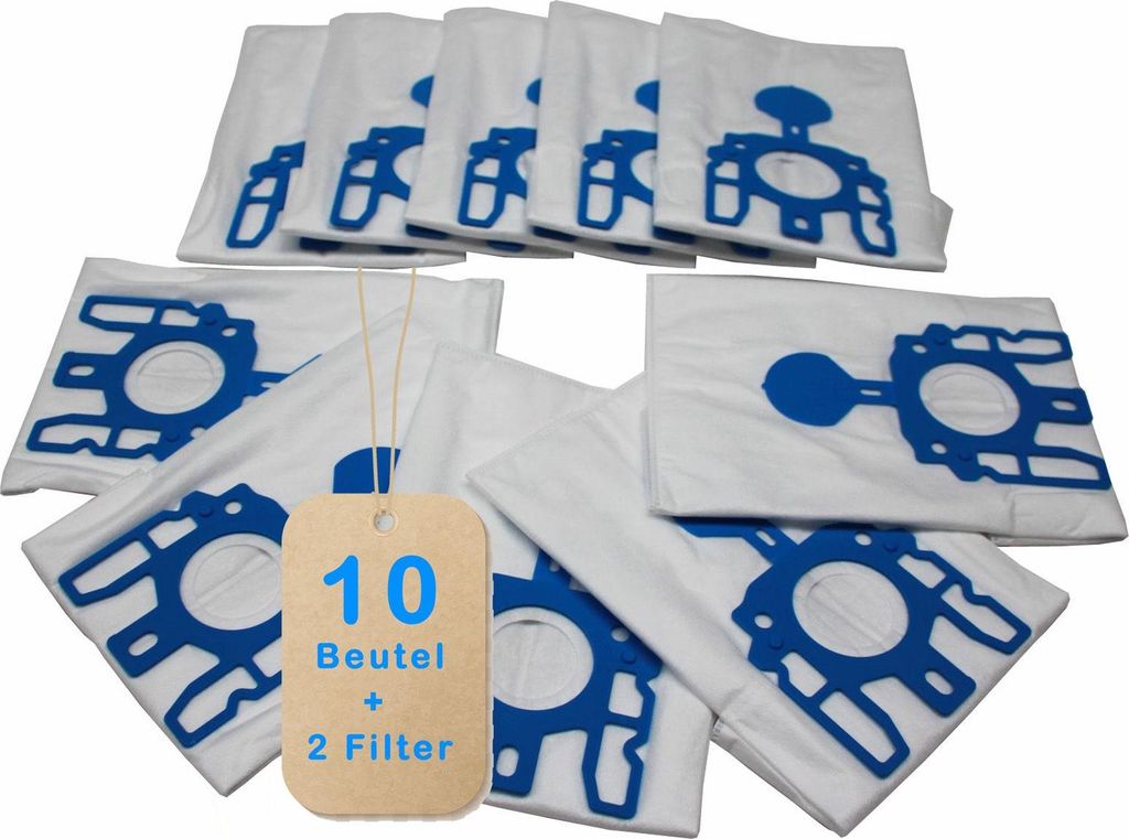 10 Premium Staubsaugerbeutel kompatibel für Miele Gold Horizon Filtertüten