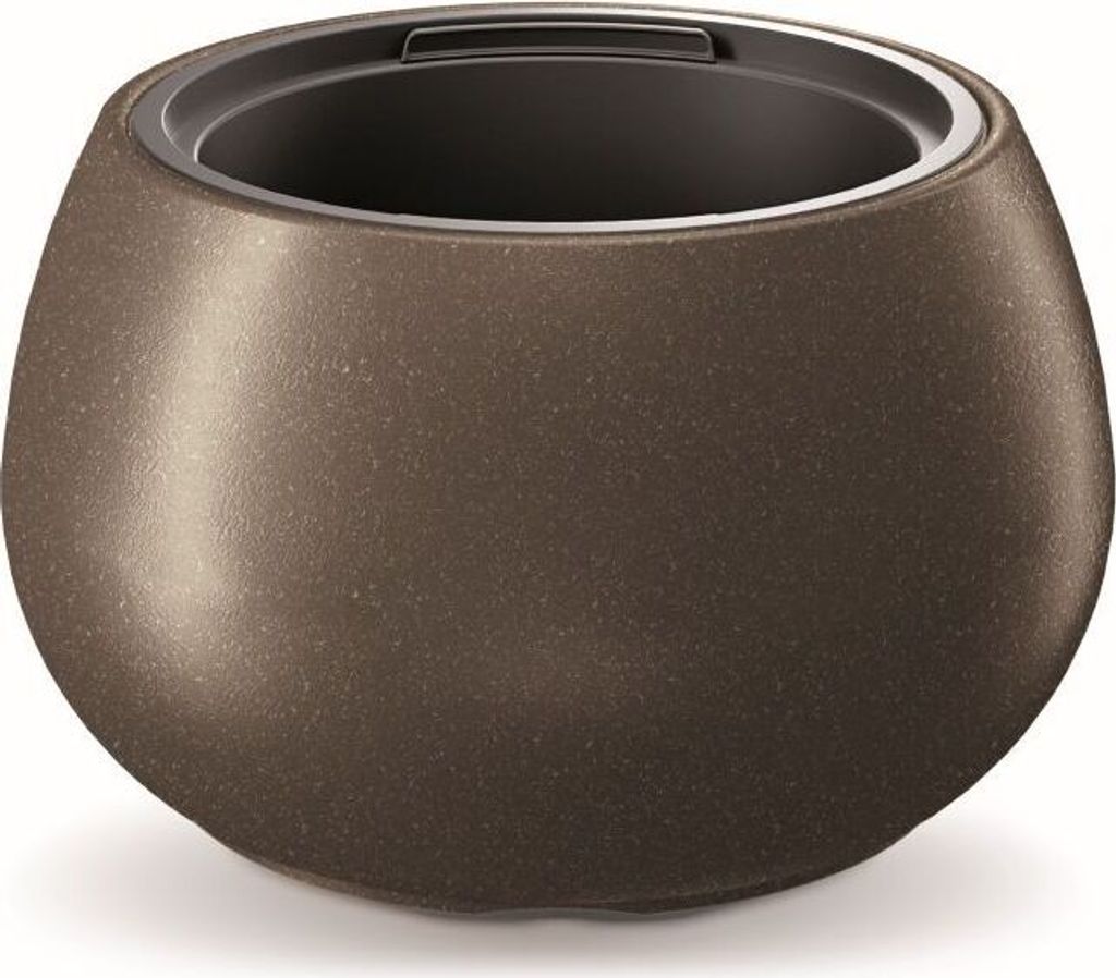 Prosperplast s.r.o. Vaso da fiori HEOS ECO WOOD caffè 37 cm Immagine del prodotto 
