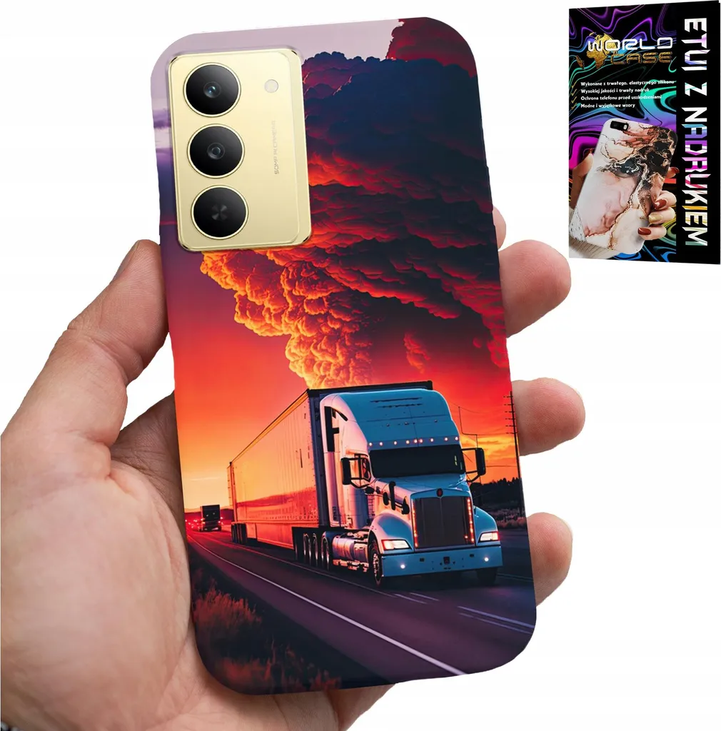 Custodia Realme 14X + Vetro Temperato: Protezione Tir Truck Blindata