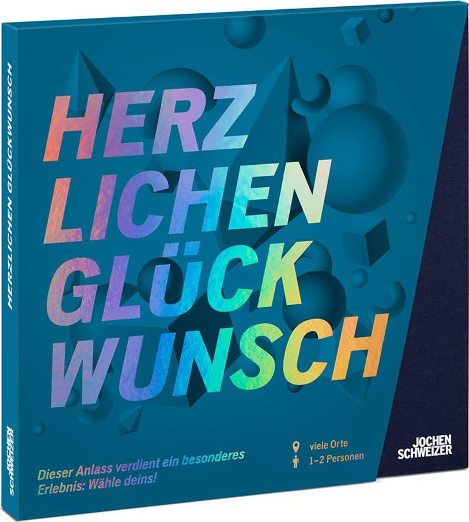 Jochen Schweizer Geschenkbox Herzlichen Glückwunsch; Erlebnis verschenken oder selbst erleben;