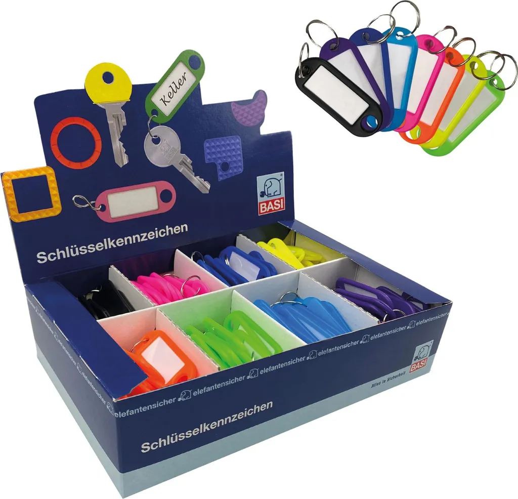 Organizza il tuo Business: 200 Portachiavi BASI Fluo 8510-9010
