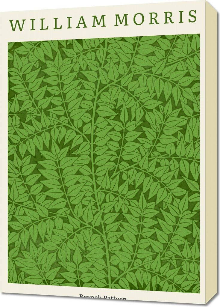 Bild 50x70cm Design Zweig Muster 2, Morris Vintage für das Wohnzimmer