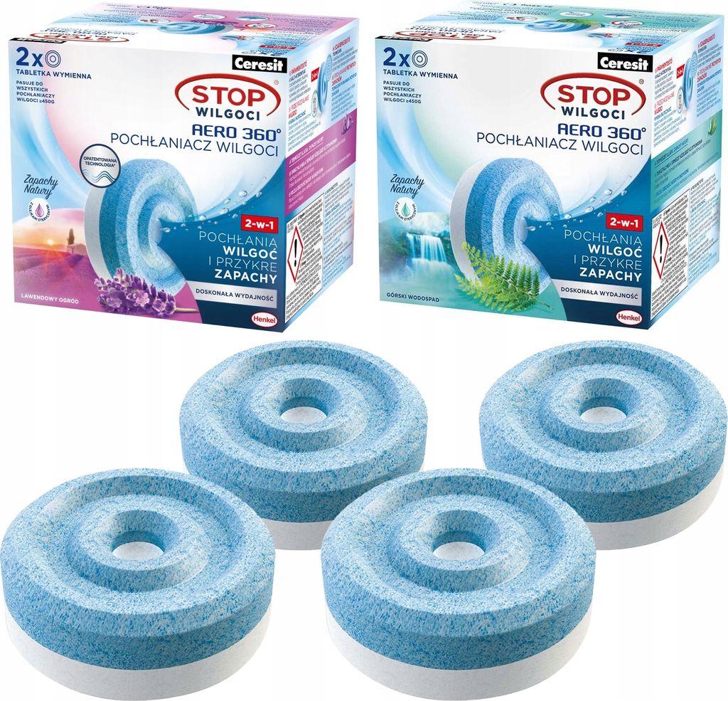 Ceresit Absorbeur d'humidité Aero 360 4x450g Lavande Image du produit 