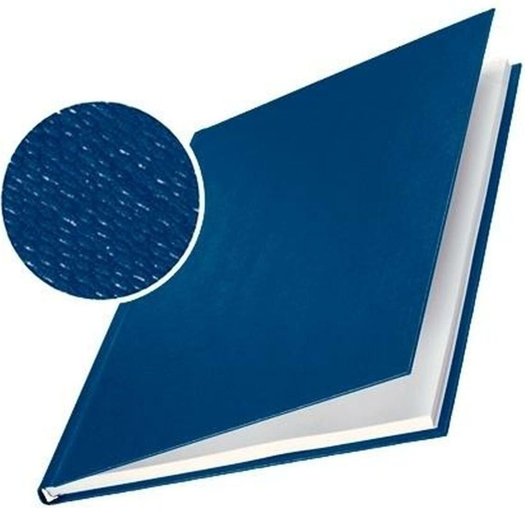 LEITZ Buchbindemappe impressBind A4 17,5 mm blau Hard Cover 10 Mappen