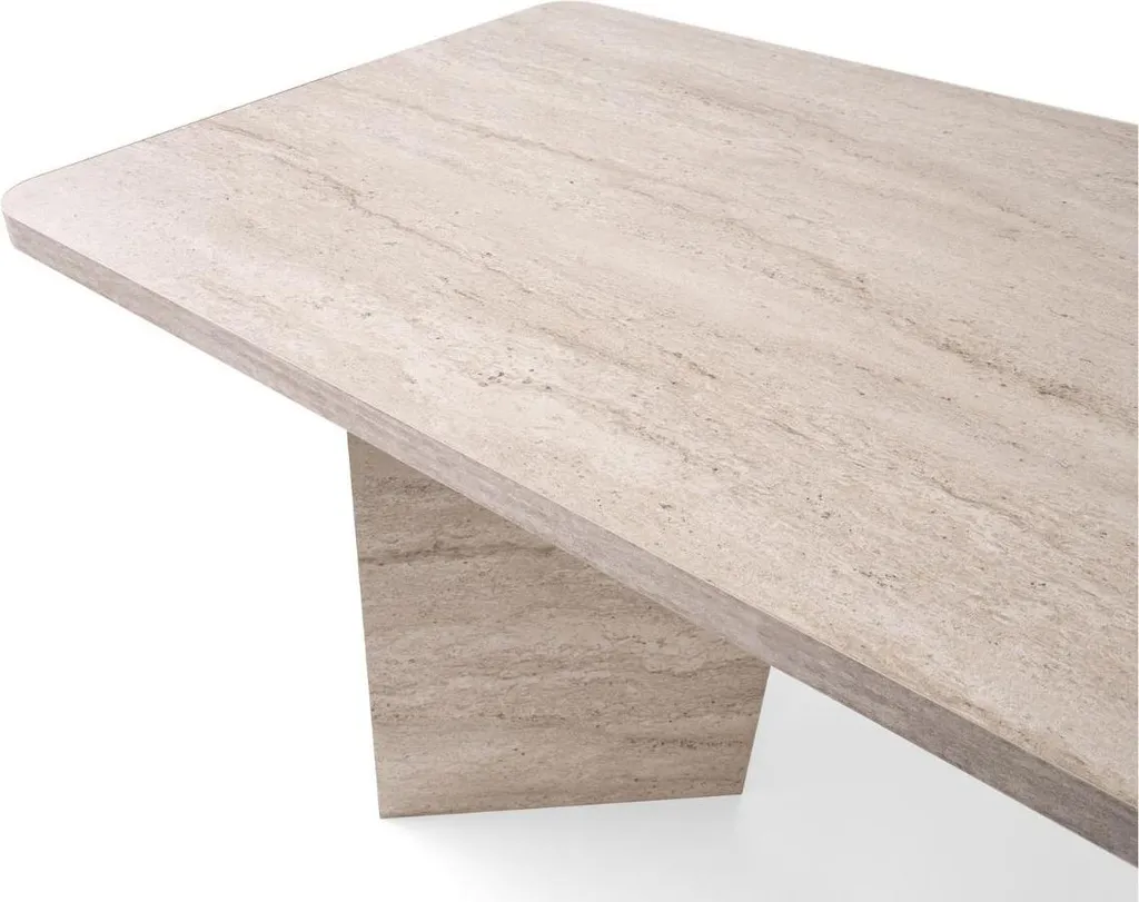 Grande table de repas rectangulaire 180 cm style industriel LOFT chêne