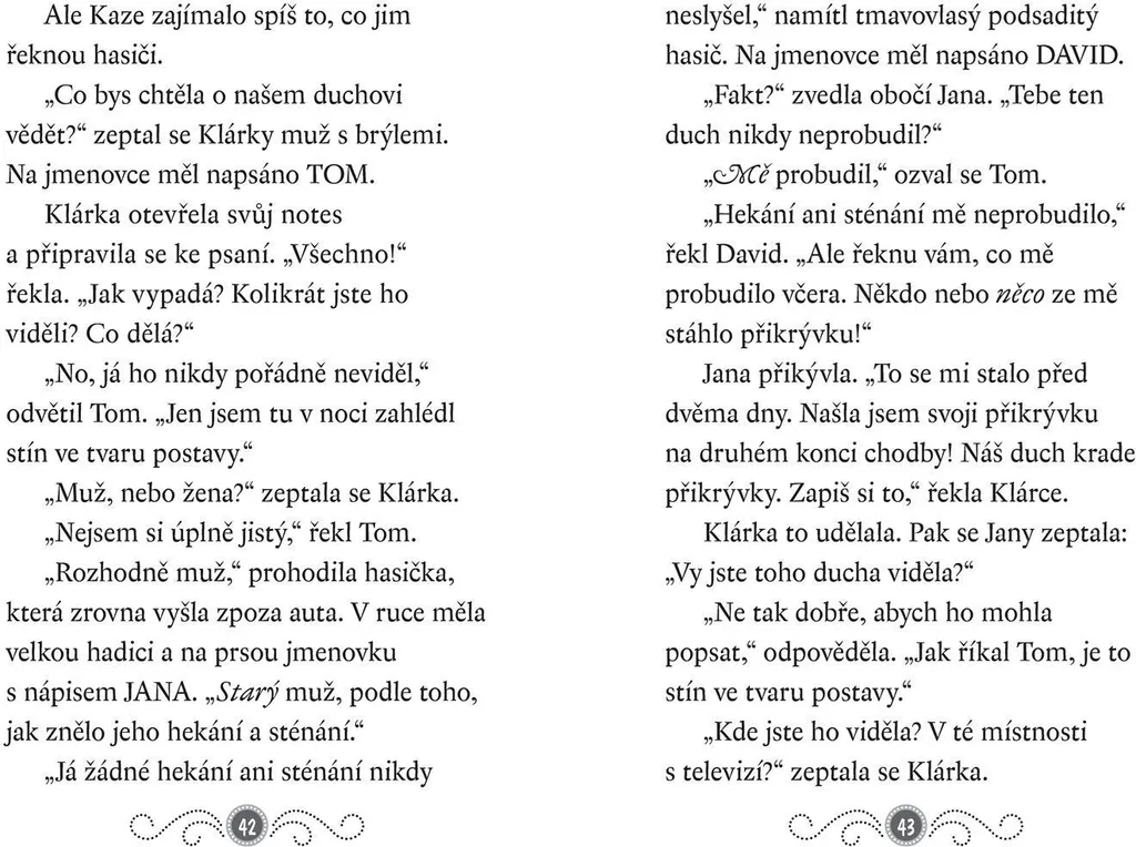 Livre Fantôme Strašidelná knihovna Poplach u hasičů Illustré Enfant