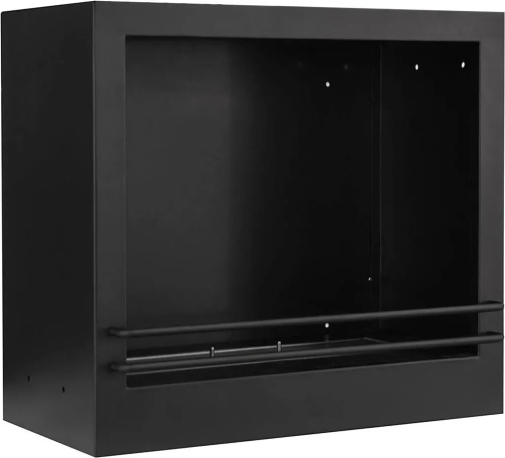 Cheminée Bioéthanol au Sol - Foyer Décoratif Intérieur Noir 1,8L