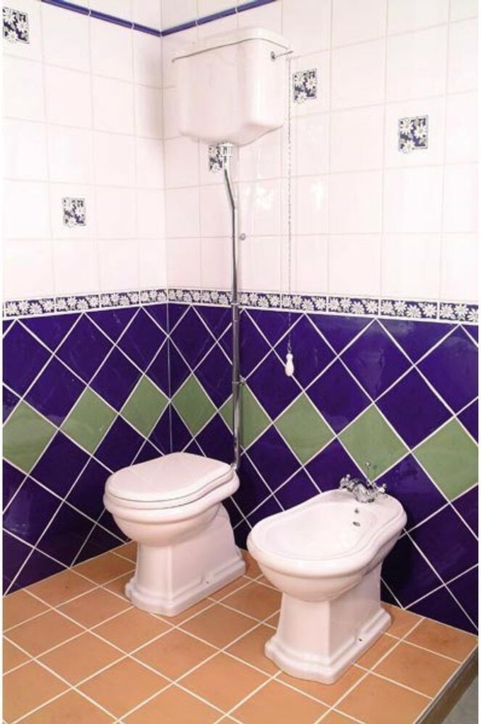RETRO WC Becken 38,5x45x59cm, Abgang senkrecht, weiß