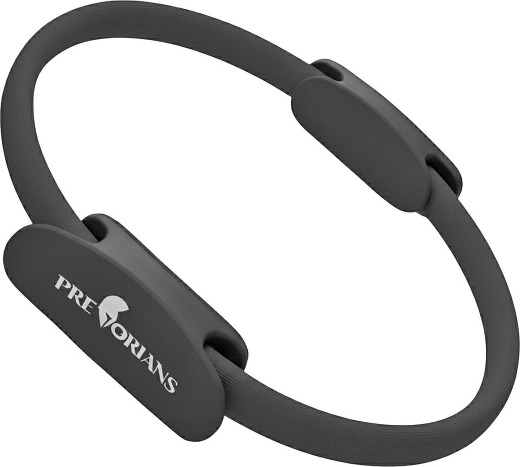 Pilates Ring mit Doppelgriff 37 cm bauchmuskeltraining Fitness Schwarz