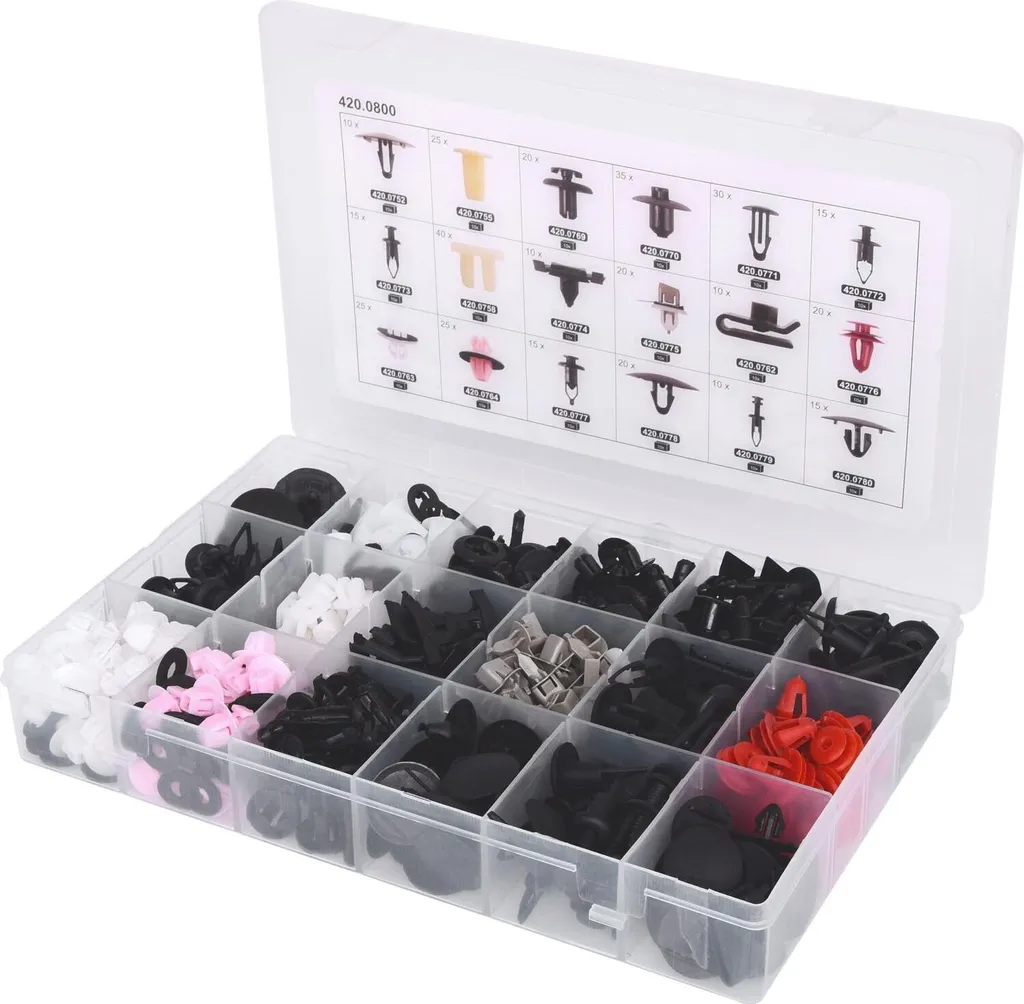 KS TOOLS Set di clip di fissaggio per Toyota/Lexus 360 pezzi - 420.0800