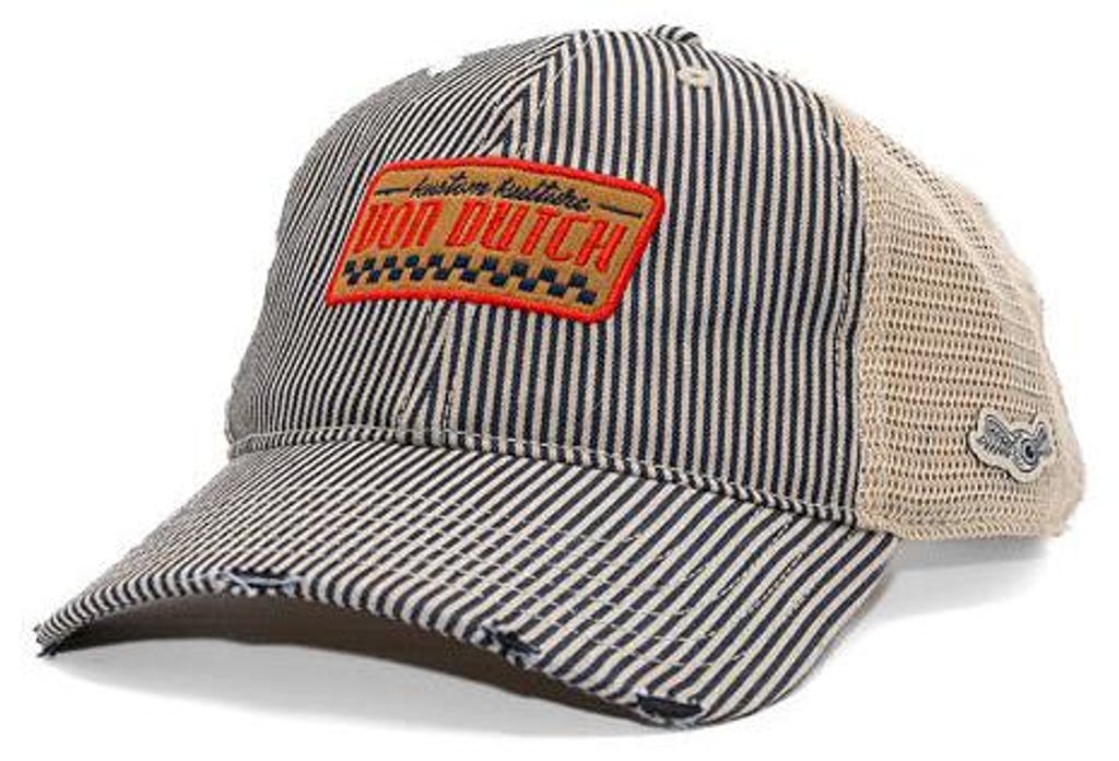 Kšiltovka Von Dutch Baseball - Racing Patch - Black W White Obrázek produktu 