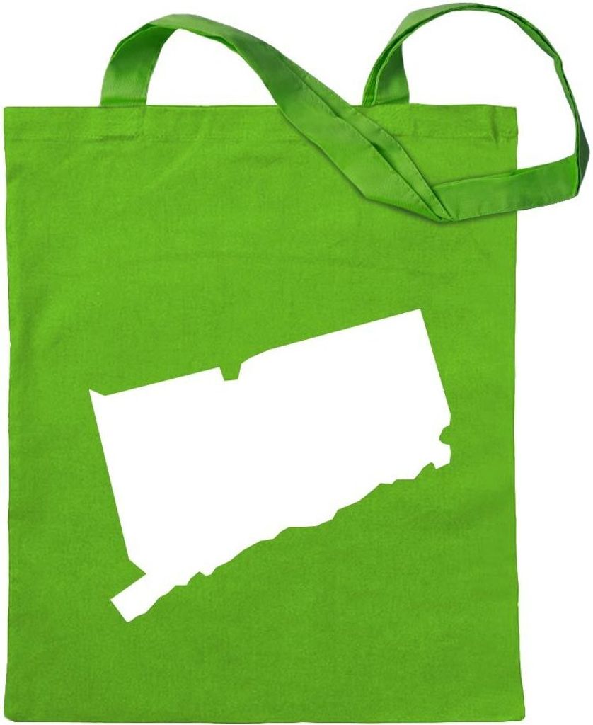 Kiwistar - Baumwolltasche - hellgrün - USA - Connecticut Hartford - Tragetasche Stoffbeutel Umhängetasche Langer Henkel