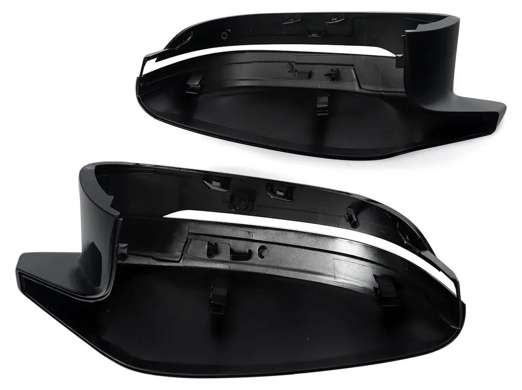 Coque rétroviseur ABS noir brillant finition miroir pour auto de luxe