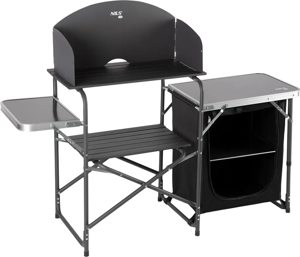 Meuble de cuisine de camping portable et meuble de rangement compact