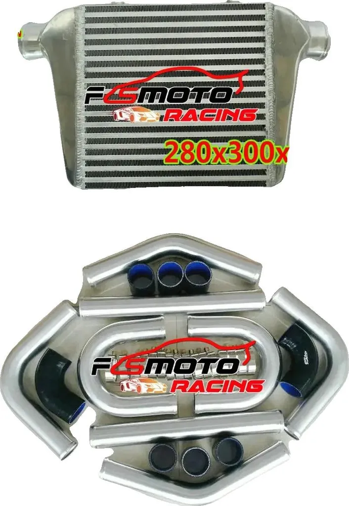 Intercooler en Alliage Aluminium Noir avec Flux d'Air Optimisé pour Performance