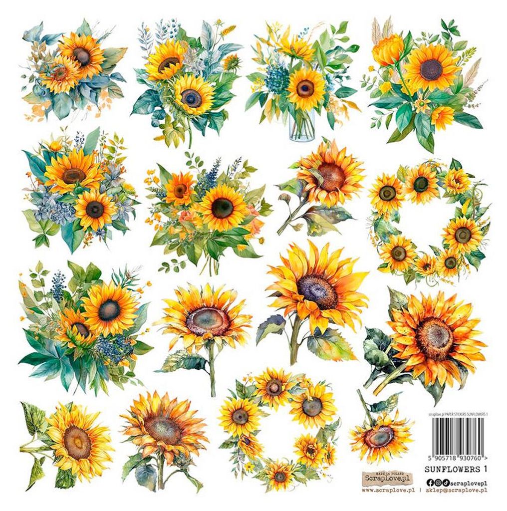 AUFKLEBER Dekor Stickers - ScrapLove - Sonnenblumen 1 Produktbild 